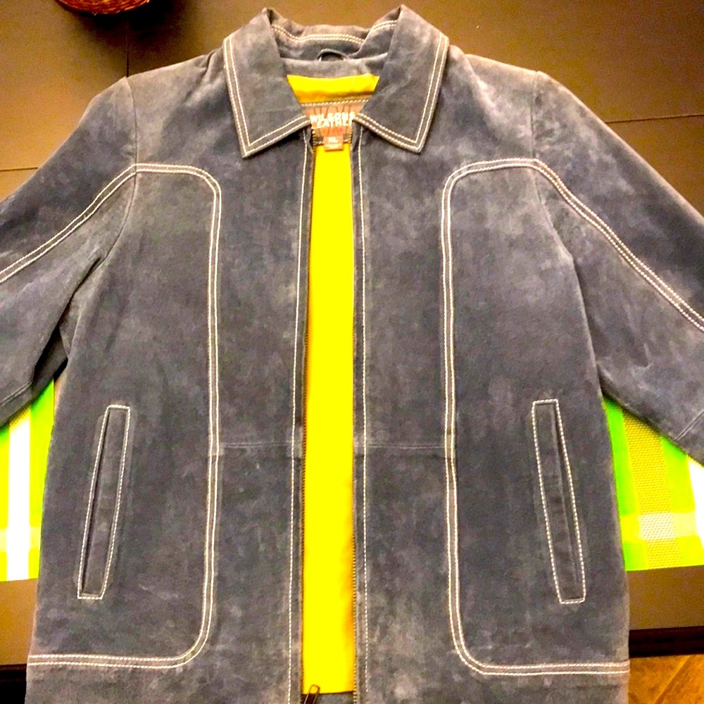 **BACK TO SCHOOL SALE**KIDS WILSON suede leather jacket - Picture 12 of 16